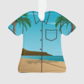 Hawaiian  Mele Kalikimaka Aloha Shirt Ornament (voorkant)