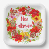 Hawaiian Mele Kalikimaka Bord papier (Voorkant)