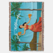 Hawaiian  Mele Kalikimaka Briefkaart Deken (Voorkant Verticaal)