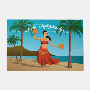 Hawaiian Mele Kalikimaka Briefkaart Deurmat