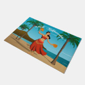 Hawaiian  Mele Kalikimaka Briefkaart Deurmat (Schuin)