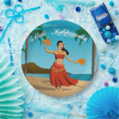 Hawaiian  Mele Kalikimaka Briefkaart Papieren Bordje (Feest)