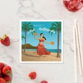 Hawaiian  Mele Kalikimaka Briefkaart Servetten (Insitu)