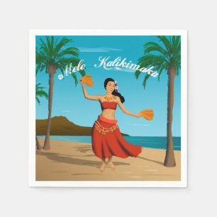 Hawaiian  Mele Kalikimaka Briefkaart Servetten