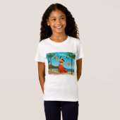 Hawaiian Mele Kalikimaka Briefkaart T-shirt (Voorkant volledig)