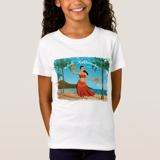 Hawaiian Mele Kalikimaka Briefkaart T-shirt (Voorkant)