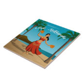 Hawaiian  Mele Kalikimaka Briefkaart Tegeltje (Zijkant)