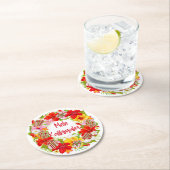 Hawaiian Mele Kalikimaka Floral Wreath Onderzetter (Insitu)