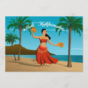 Hawaiian Mele Kalikimaka Kaart