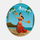Hawaiian  Mele Kalikimaka  Keramisch Ornament (Links)