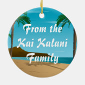 Hawaiian  Mele Kalikimaka  Keramisch Ornament (Achterkant)
