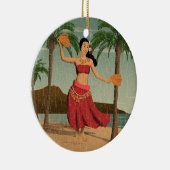 Hawaiian  Mele Kalikimaka  Keramisch Ornament (Rechts)