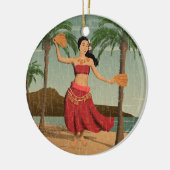 Hawaiian  Mele Kalikimaka  Keramisch Ornament (Links)