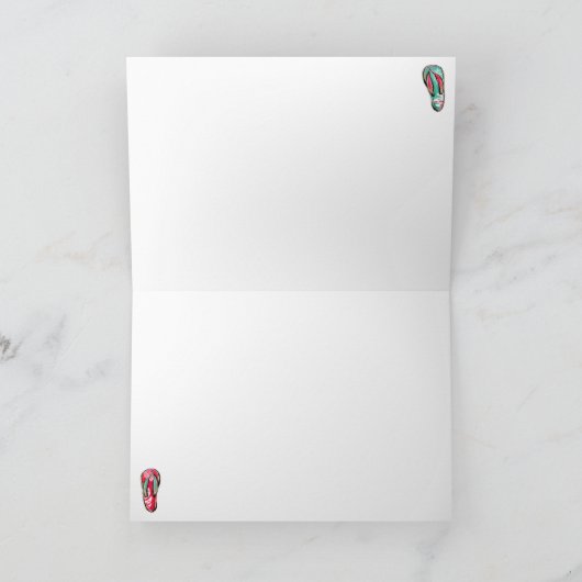 Hawaiian Mele Kalikimaka-kerstkaart Bedankkaart (Binnen)