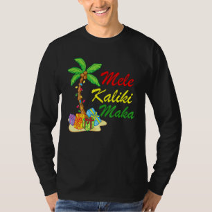 Hawaiian Mele Kalikimaka kerstwedstrijd familie T-shirt