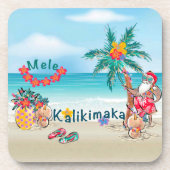 Hawaiian Mele Kalikimaka Onderzetters (Voorkant)