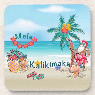Hawaiian Mele Kalikimaka Onderzetters