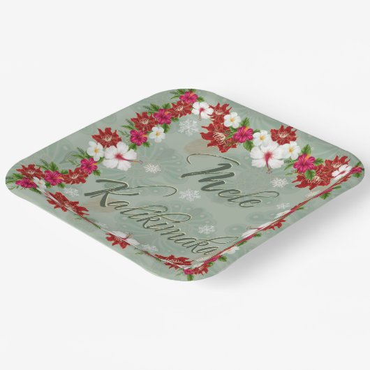 Hawaiian Mele Kalikimaka Paper Bord (Gebogen)
