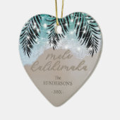 Hawaiian Mele Kalikimaka Tropical Keramisch Ornament (Links)