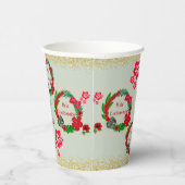 Hawaiian Mele Kalikimaka Tropisch Scheerpapier Cu Papieren Bekers (Rechts)