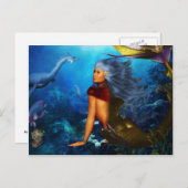 Hawaiian Mermaid Postcards Briefkaart (Voorkant / Achterkant)