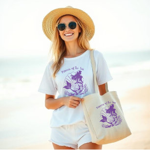 Hawaiian Mermaid-Princess van het Zee-Fisherman- Grote Tote Bag