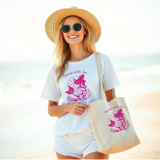 Hawaiian Mermaid-Princess van het Zee-Fisherman- Grote Tote Bag