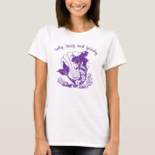 Hawaiian Mermaid-Salty, Sassy en Splashy Paarse T-shirt (Voorkant)
