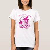 Hawaiian Mermaid-Salty, Sassy en Splashy Pink T-shirt (Voorkant)