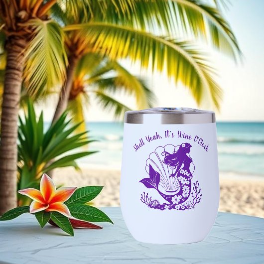 Hawaiian Mermaid-Shell Ja, zijn wijnklok