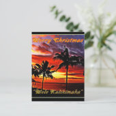 Hawaiian Merry-Briefkaart voor kerstmis Feestdagenkaart (Staand voorkant)