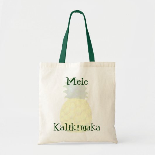 Hawaiian Merry Kerstananappel Tote Bag (Voorkant)