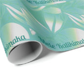 Hawaiian Merry Kerstmis Cadeaupapier (Rol Hoek)