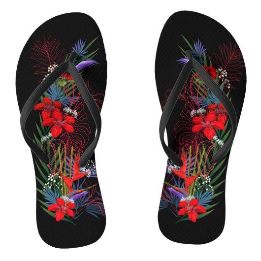 Hawaiian Midnight Garden Flip Flop (Voetbed)