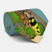 Hawaiian Mix Aloha Stropdas Kies uw achtergrondkle (Opgerold)