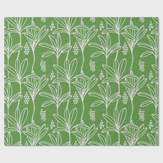 Hawaiian Modern Ki - Ti leaf Cadeaupapier (Vlak)