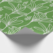 Hawaiian Modern Ki - Ti leaf Cadeaupapier (Hoek)