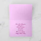 Hawaiian Moederdag floral Kaart (Binnen)