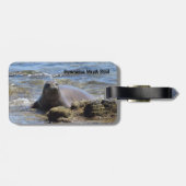 Hawaiian Monk Seal Bagagelabel (Achterkant horizontaal)