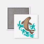 Hawaiian Monk Seal magnet (Voorkant / Achterkant)