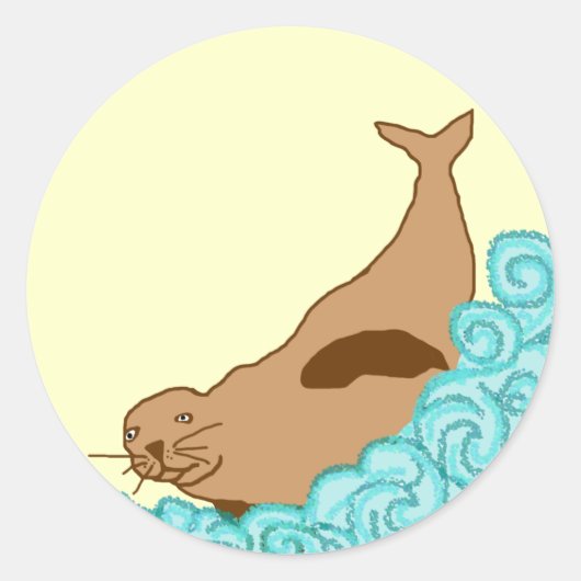 Hawaiian Monk Seal stickers (Voorkant)