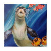 Hawaiian Monk Seal Tegeltje (Voorkant)