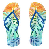 Hawaiian Monstera Rubber Slippers Teenslippers (Voetbed)