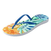 Hawaiian Monstera Rubber Slippers Teenslippers (Schuin)