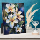 Hawaiian Moonlight Plumeria Fotoplaat (Zijkant)