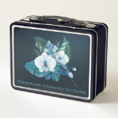 Hawaiian Moonlit Orchids Retro Lunch Box (Achterkant)