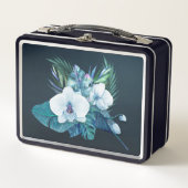 Hawaiian Moonlit Orchids Retro Lunch Box (Voorkant)