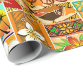 Hawaiian Motif 004 Cadeaupapier (Rol Hoek)