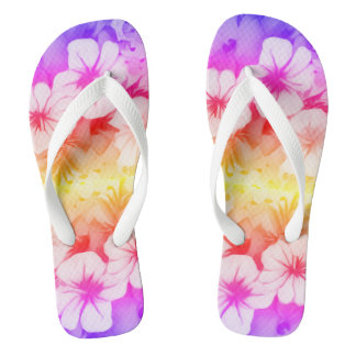 Hawaiian Multi Flower Teenslippers