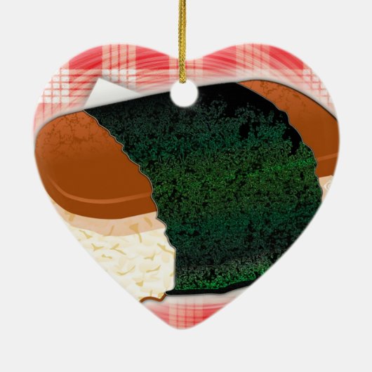 Hawaiian Musubi Keramisch Ornament (Achterkant)